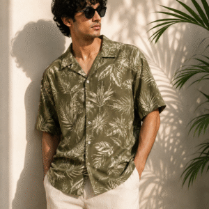 olive palm shirt